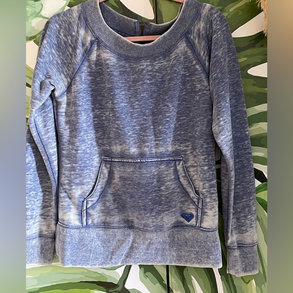 Vintage Roxy distressed blue oversized sweatshirt - Picture 2 of 6